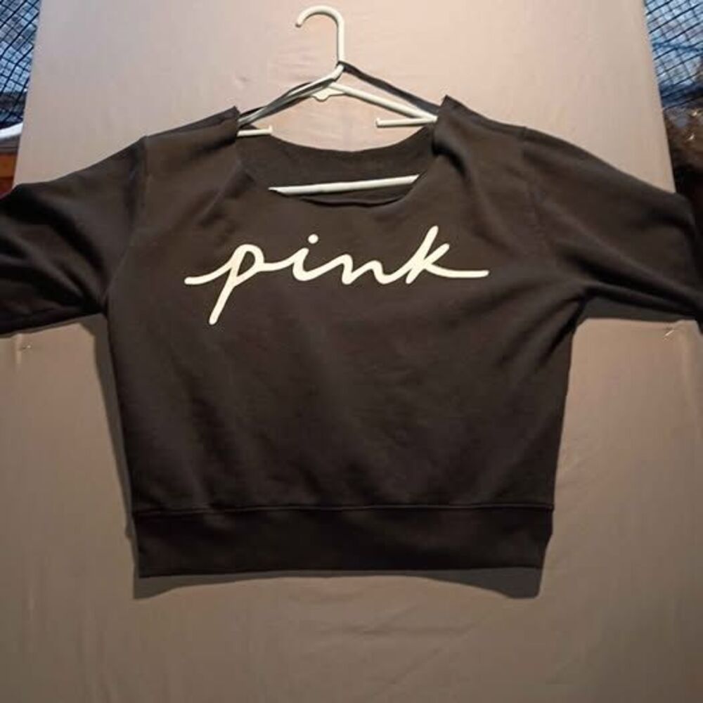 PINK Victoria's Secret Black Sweatshirt